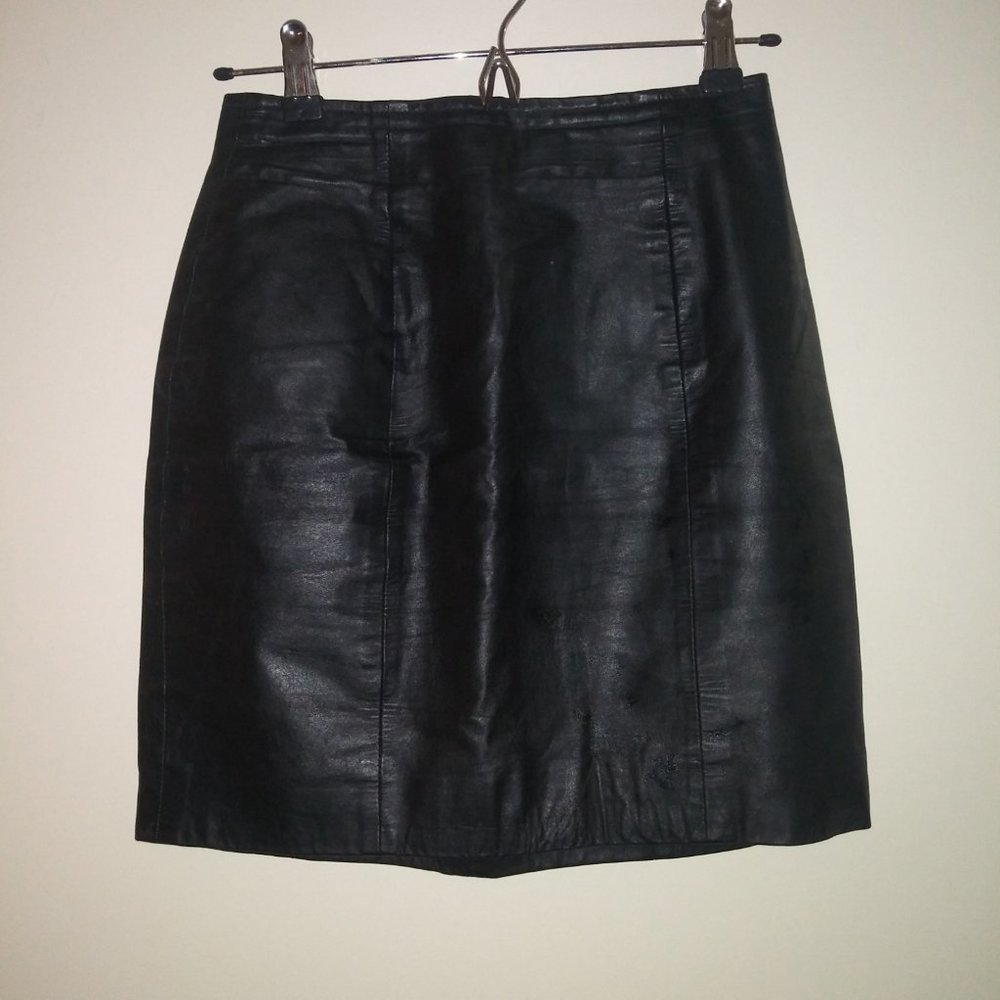 Leather Mini Skirt